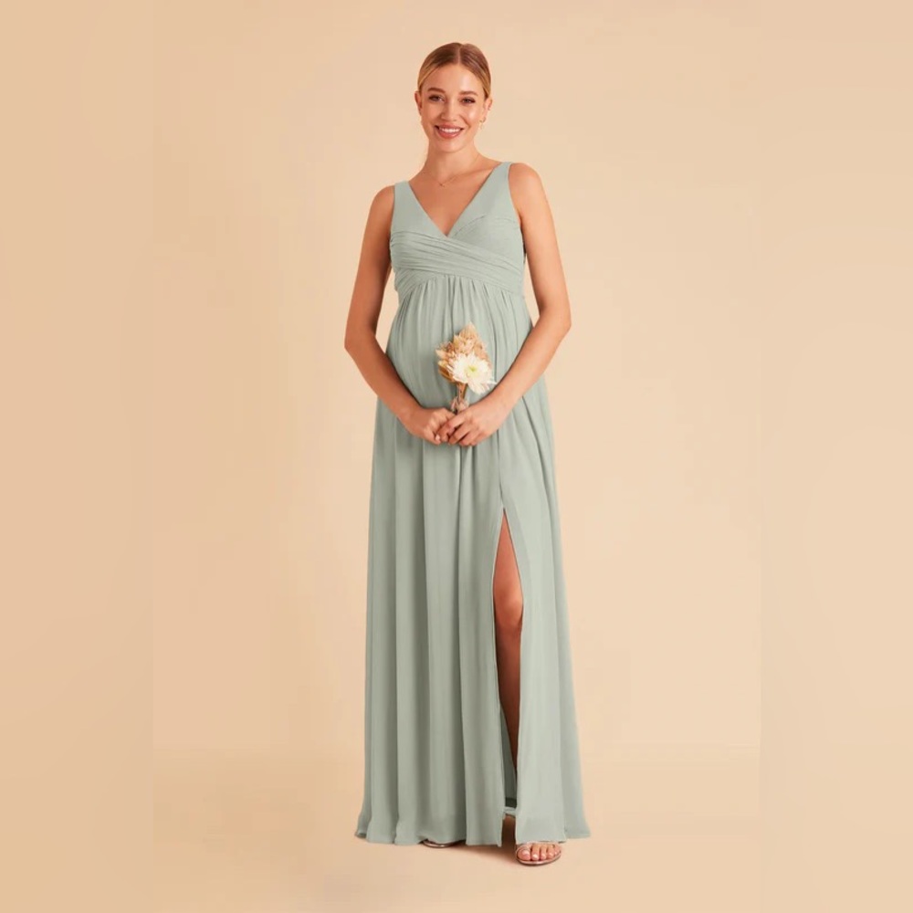Birdie Grey Laurie empire dress in color Sage